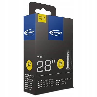 Dętka szosowa Schwalbe SV-20 Extra Light 50mm 65g