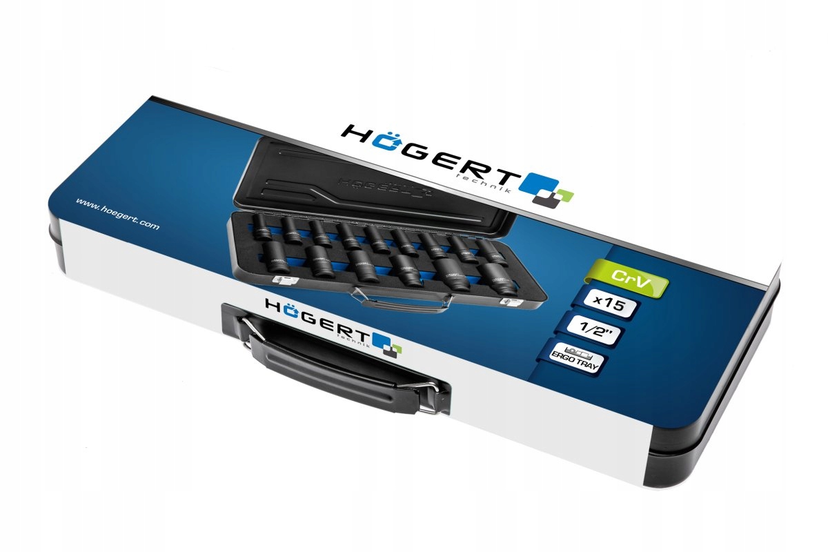 HOGERT HT4R049 ZESTAW NASADEK UDAROWYCH 1/2 DŁUGIE Marka Hoegert Technik