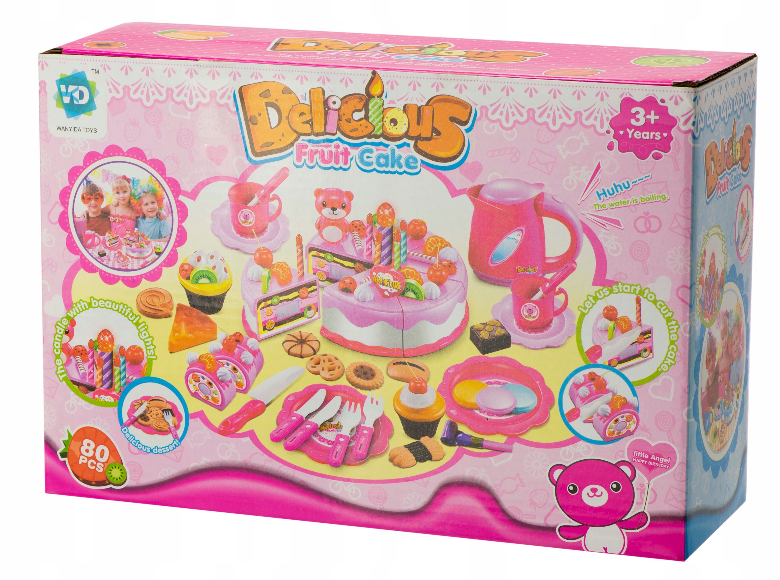 TORT URODZINOWY DO KROJENIA 75EL CIASTKA DEKORACJE Głębokość produktu 4.5 cm