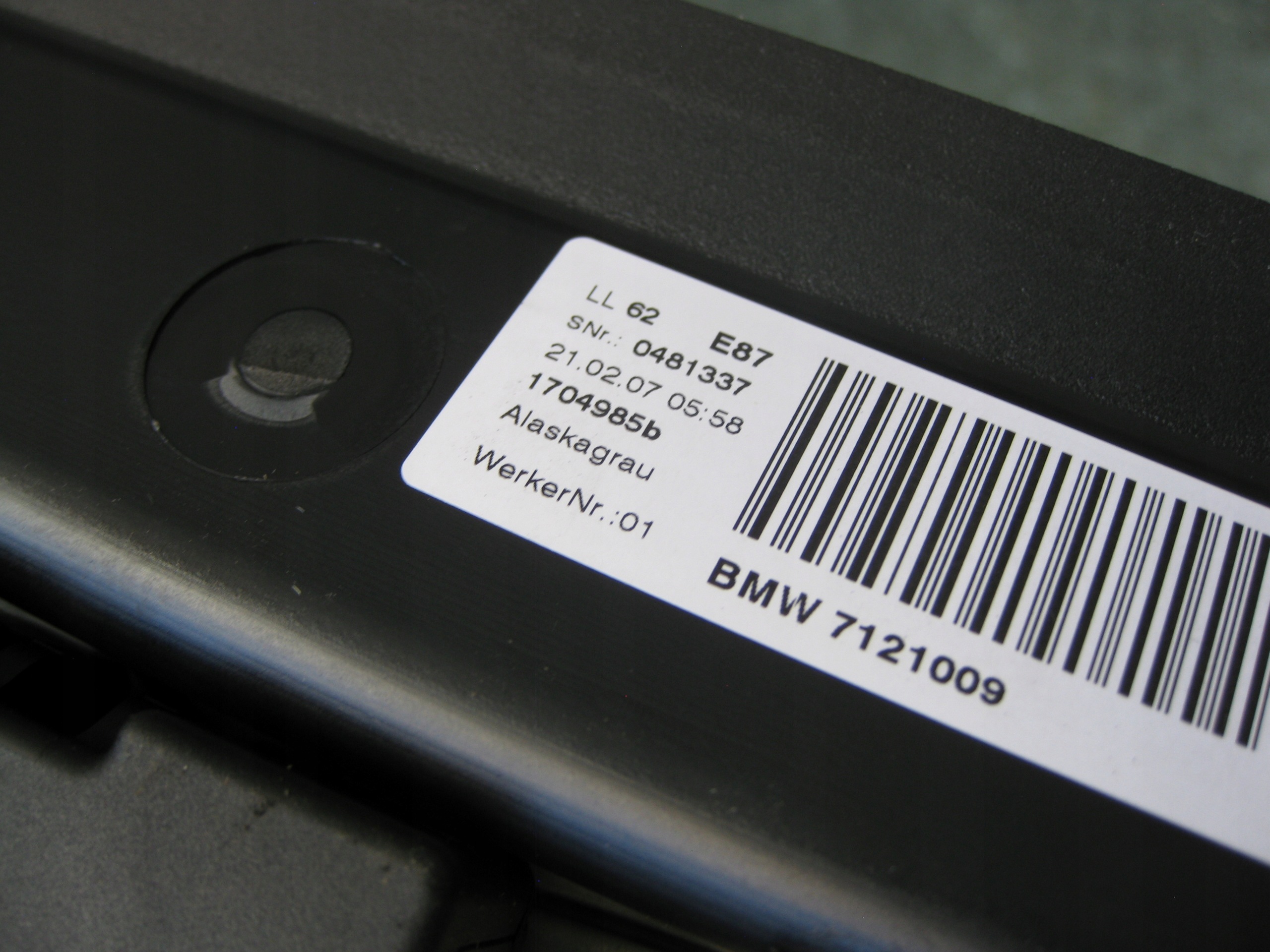 BMW E87 5D 07R Toit ouvrant 7121009