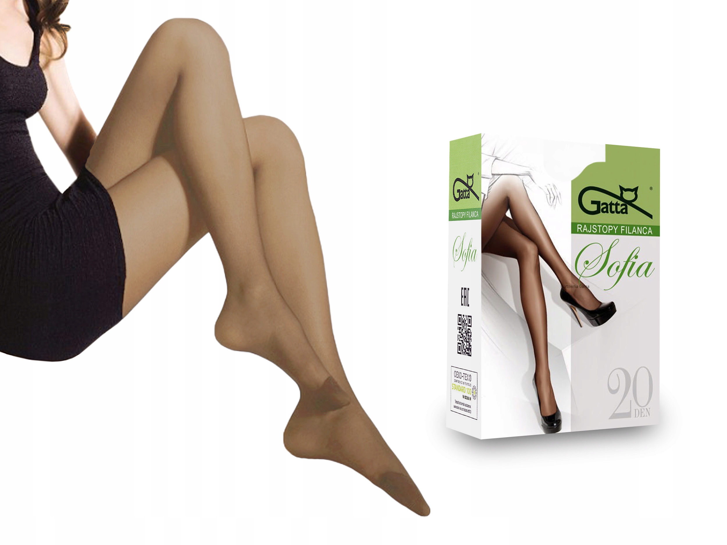 

Gatta Sofia rajstopy matowe, 20 den, golden, 6-XXL