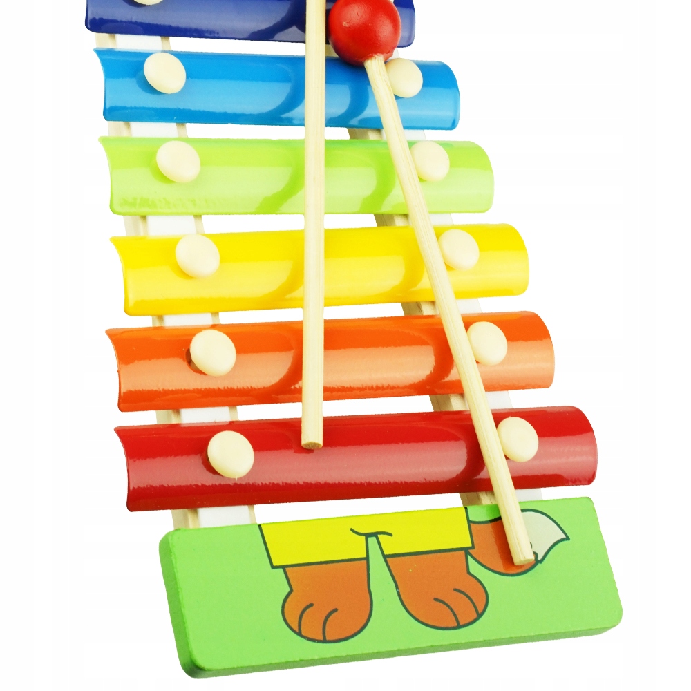 CYMBAŁKI DREWNIANE EDUKACYJNE DLA DZIECI lisek Bohater / Bajka brak