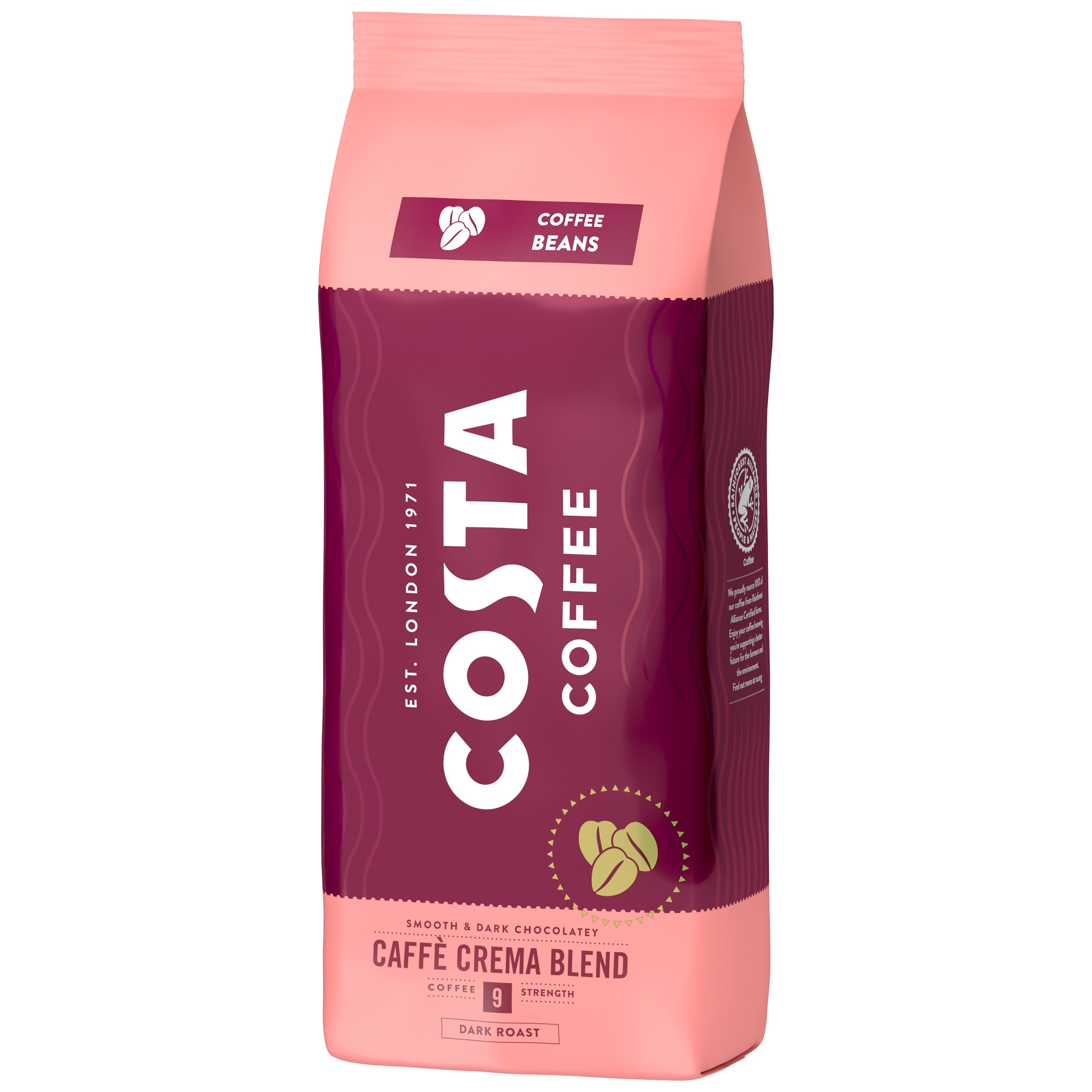 Costa Coffee CREMA Blend Kawa Ziarnista 1kg