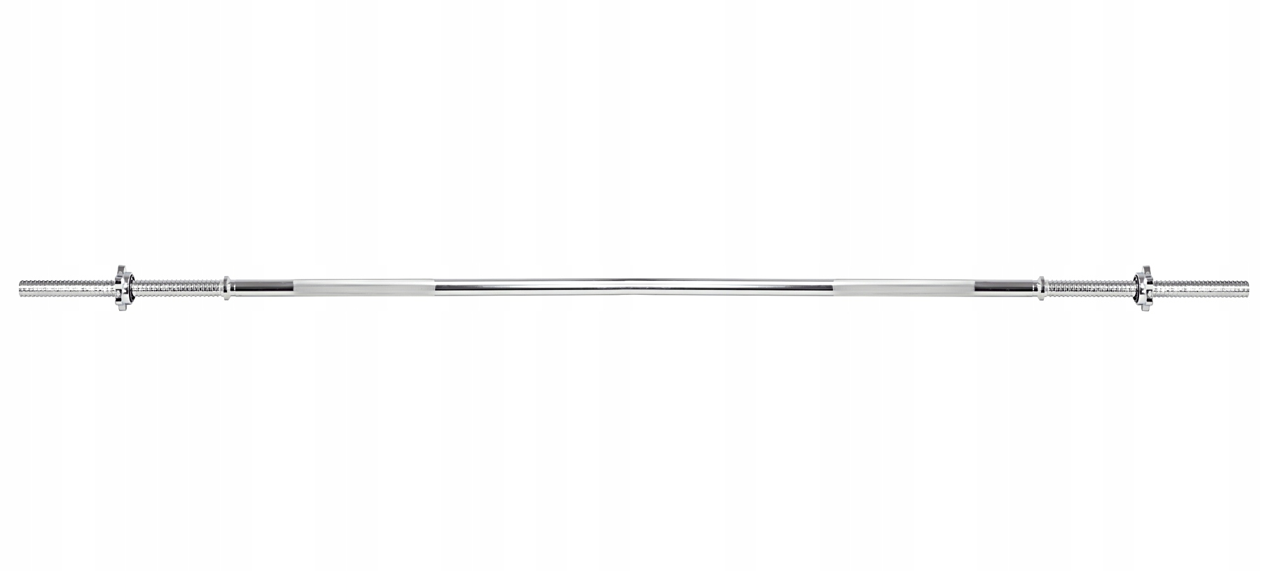 GRYF PROSTY STALOWY GWINTOWANY SZTANGA DO ĆWICZEŃ Z ZACISKAMI 180 cm 25mm Kod producenta 180cm/25mm