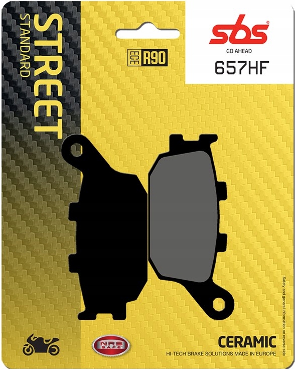 657HF - Тормозные колодки ветчина задний SBS Suzuki GSX 1250 FA ABS 10-17