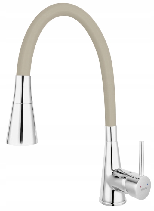 Ferro Bateria kuchenna Zumba II, stojąca Beżowa, elastyczna wylewka.