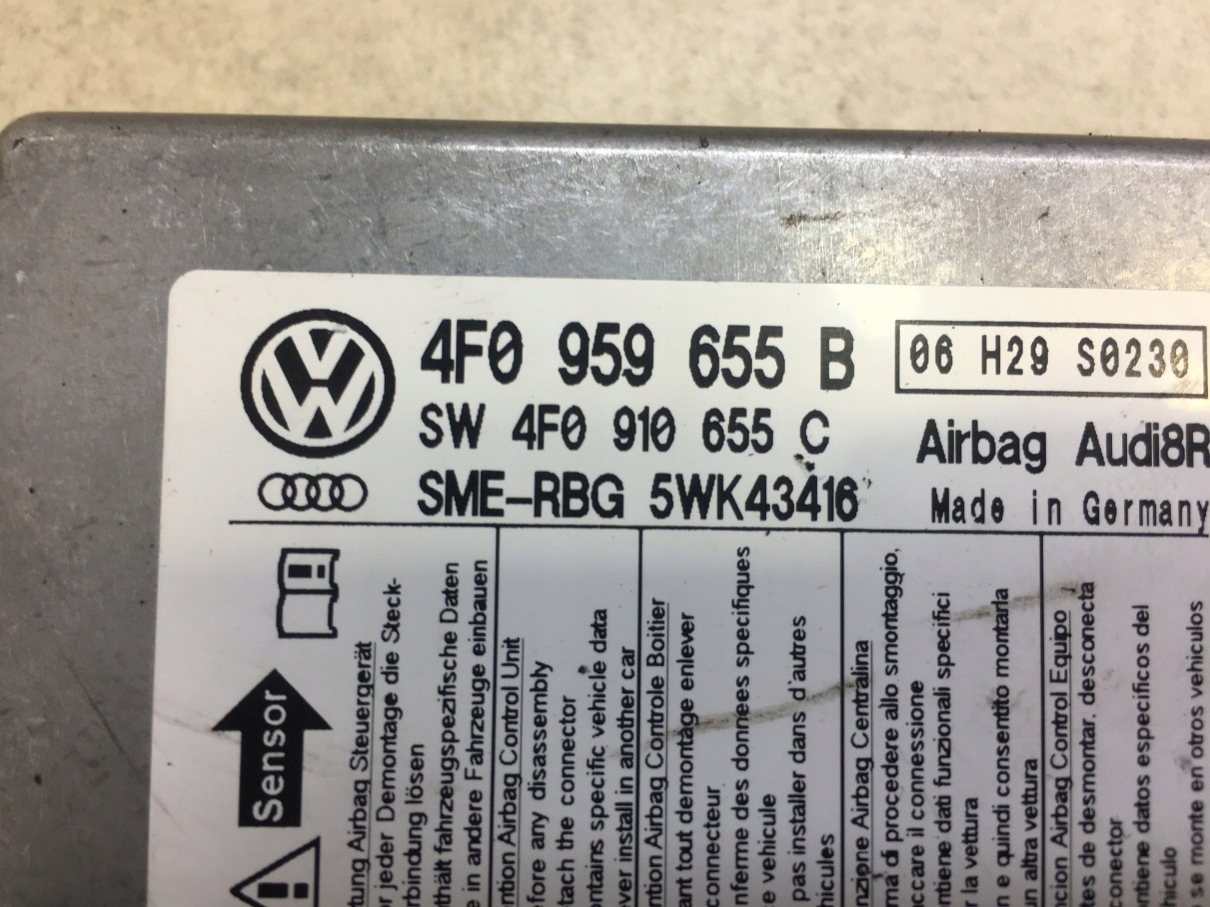 modulo airbag AUDI A6 C6 3.2 V6 4F0959655B