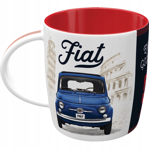 

Kubek Fiat 500 Italia ceramiczny dla fana
