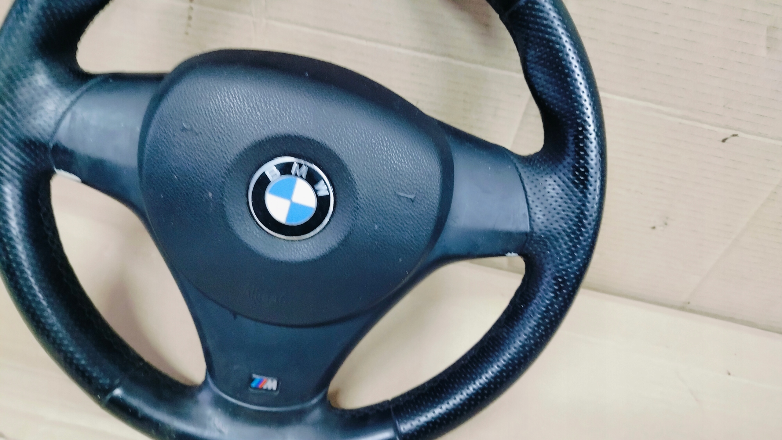 lenkrad Leder SKORZANA BMW 1 E81 E82 E87 3 E90 E91 M PAKIET AIRBAG