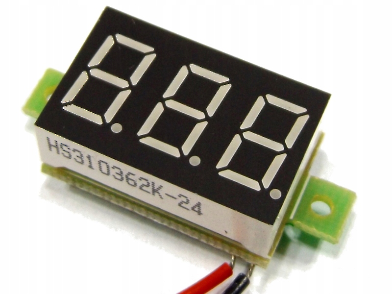 Woltomierz 2,5V - 30V wyśw. LED czerwony