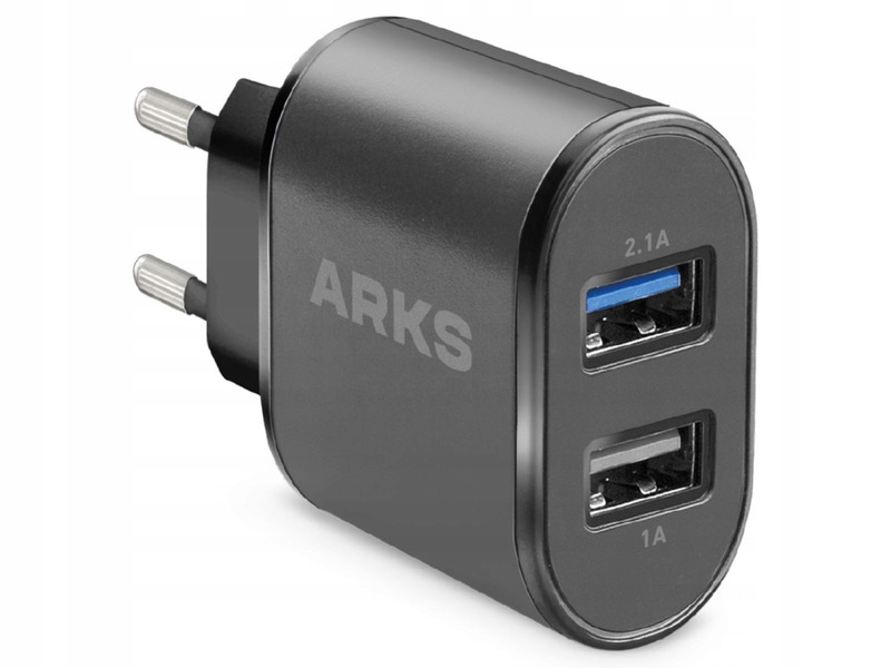 

Ładowarka sieciowa Arks 10W 2 x Usb Czarny