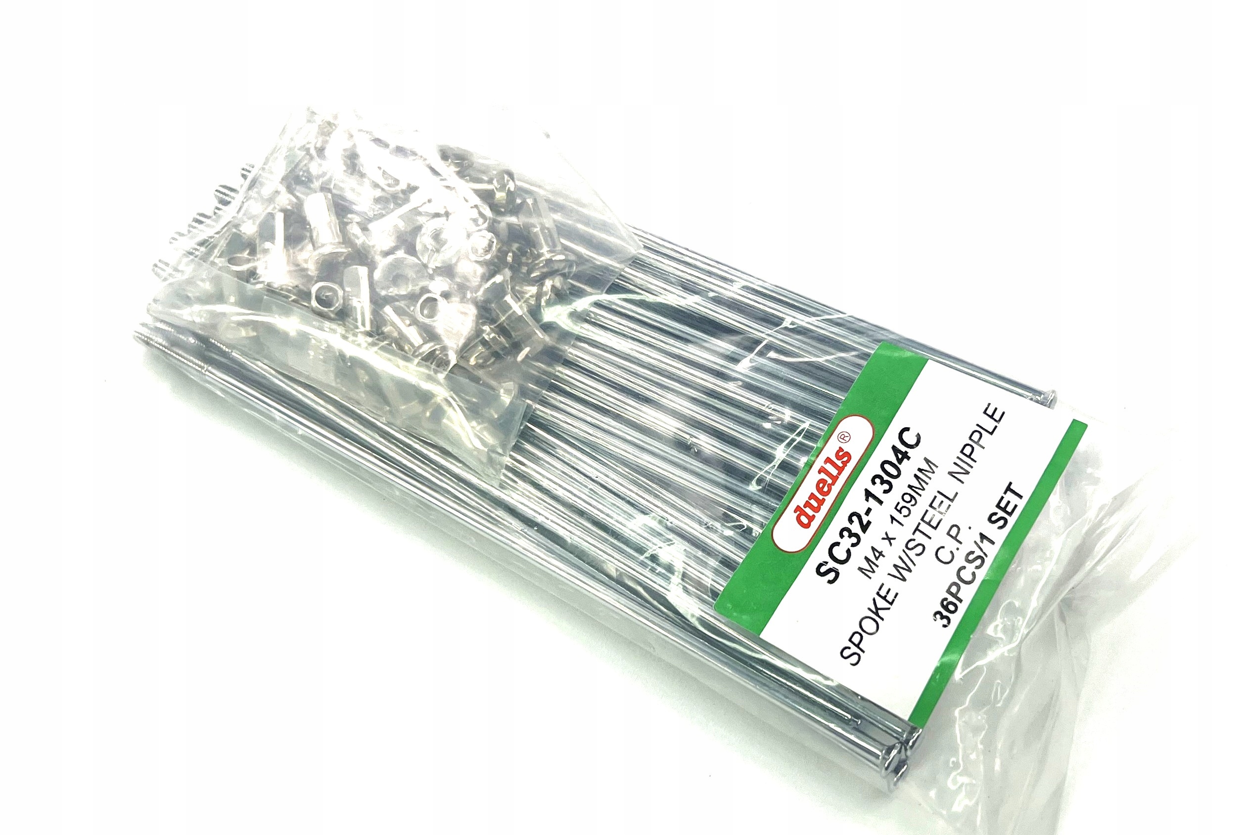 Szprychy koła nyple Mz Etz 150 250 251 przód Duells kpl chrom 159mm 18 cal