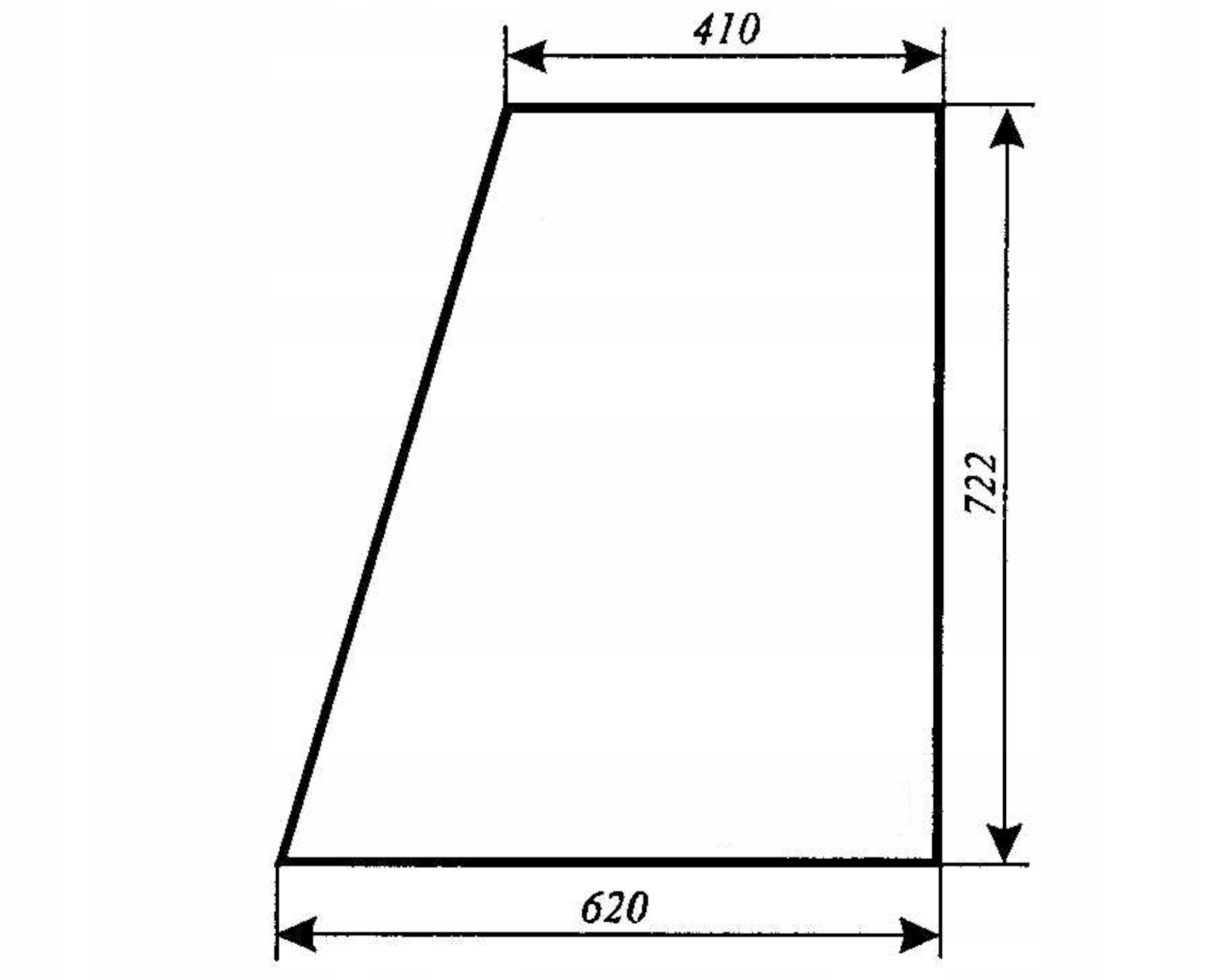 sklo Fendt Favorit 610 611 612 614 615 dveře horní
