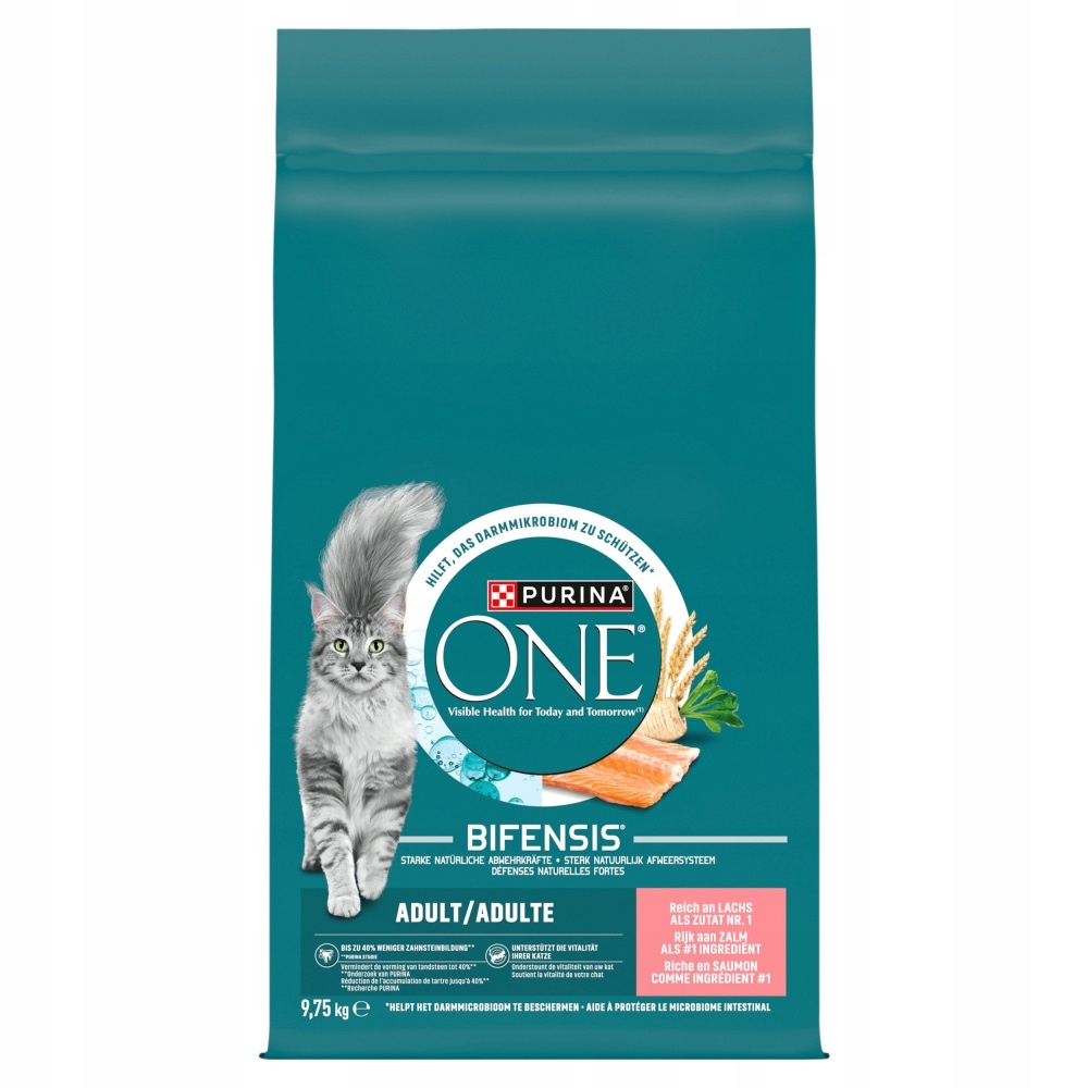 Levně Purina One Bifensis Adult 9,75 kg suché Pro Kočky Krmivo s lososem