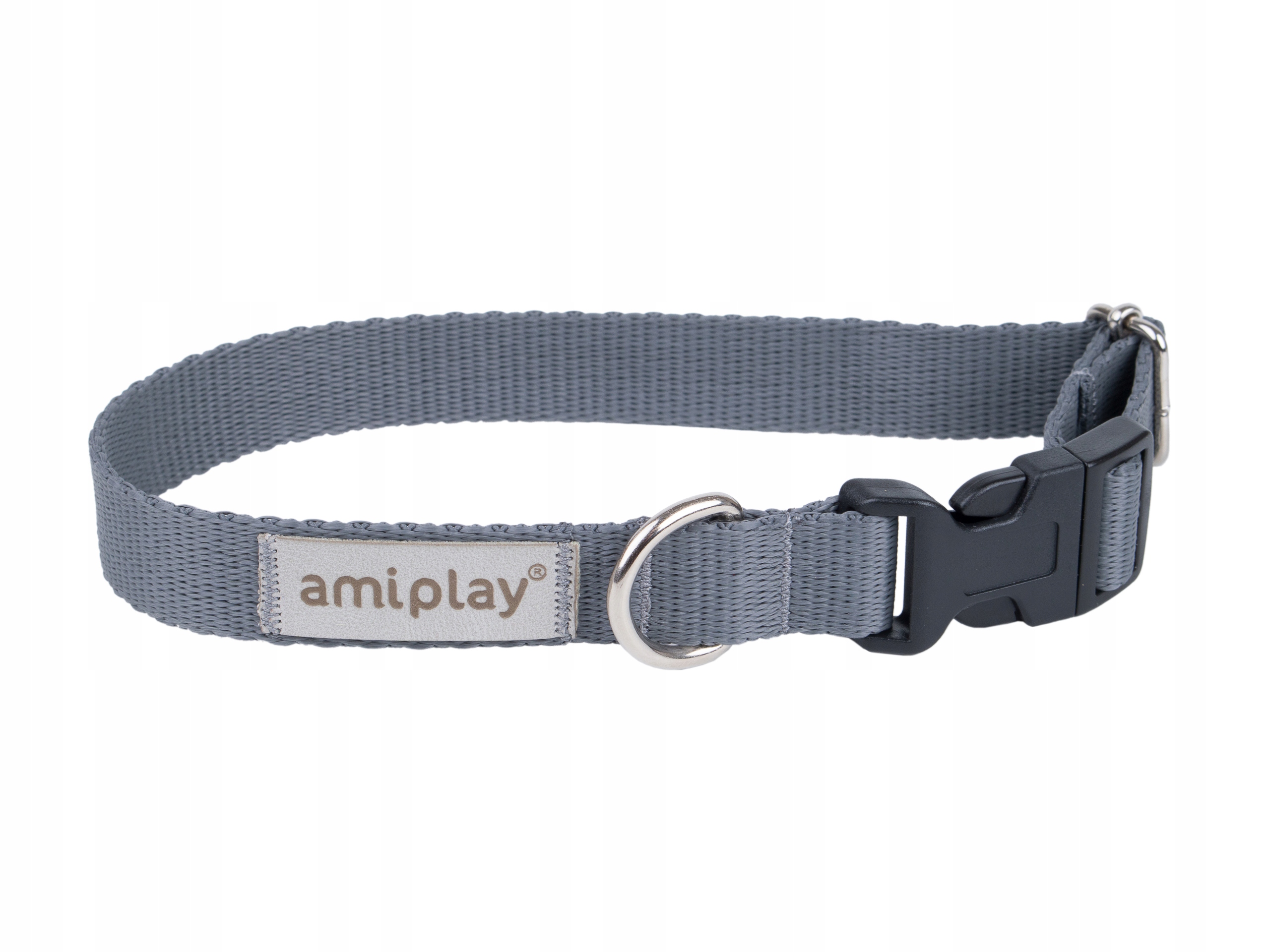 

amiplay Obroża regulowana Samba M Szara
