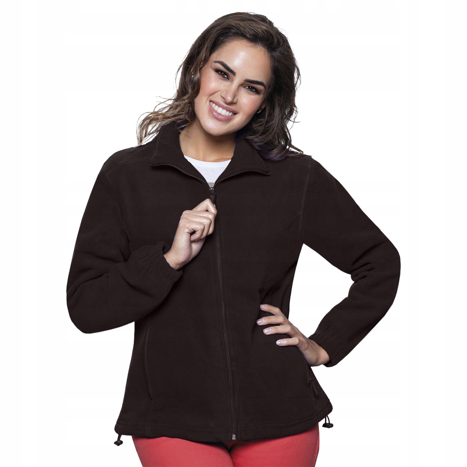 

Bluza Polar damski rozpinany Fleece czarny 2XL