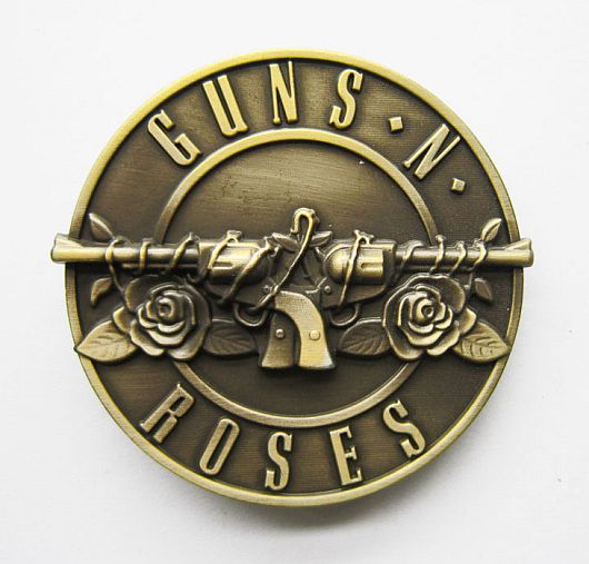 

Guns n" Roses klamra spinka brązowa do pasa
