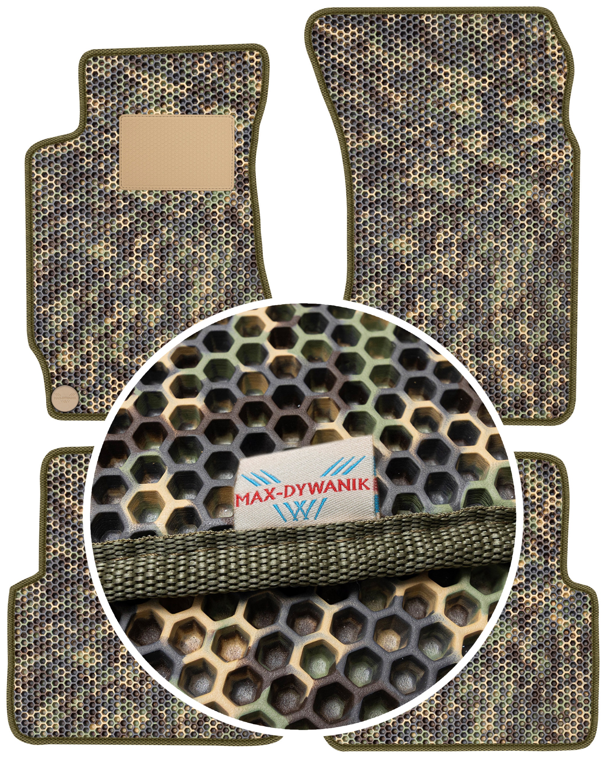 Subaru Forester II 2002-2008 Gumové rohože do auta Eva Moro