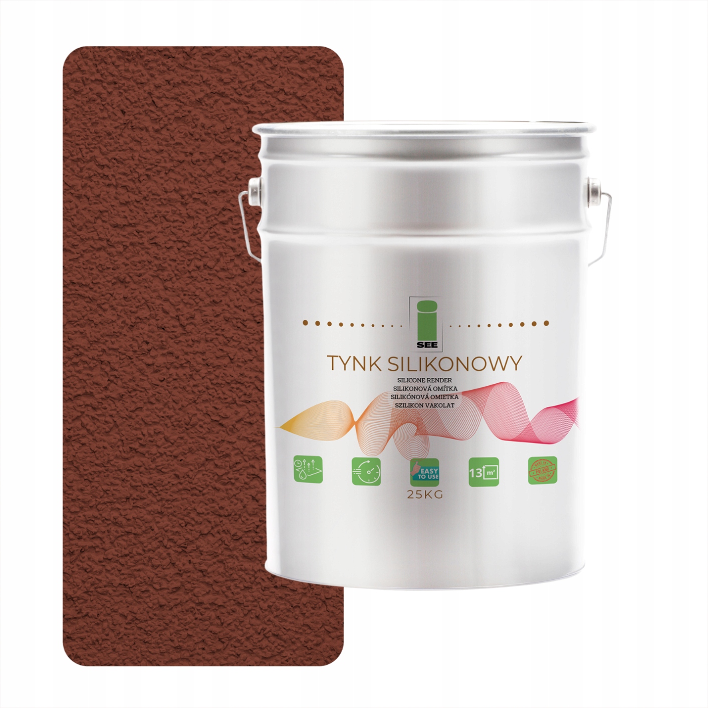 Silikónová Omietka 8012 Fasádna, Vystužená, Hnedá, 1.5 MM, Trvanlivá, 25 Kg