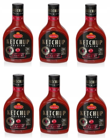 Levně 6 x 465 g Roleski Prémiový pikantní kečup Karton
