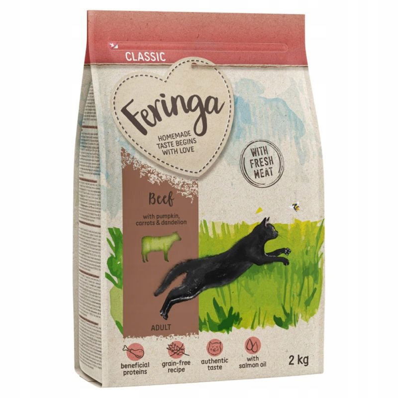 Suché krmivo pro kočky Feringa Adult Classic hovězí maso 2 kg