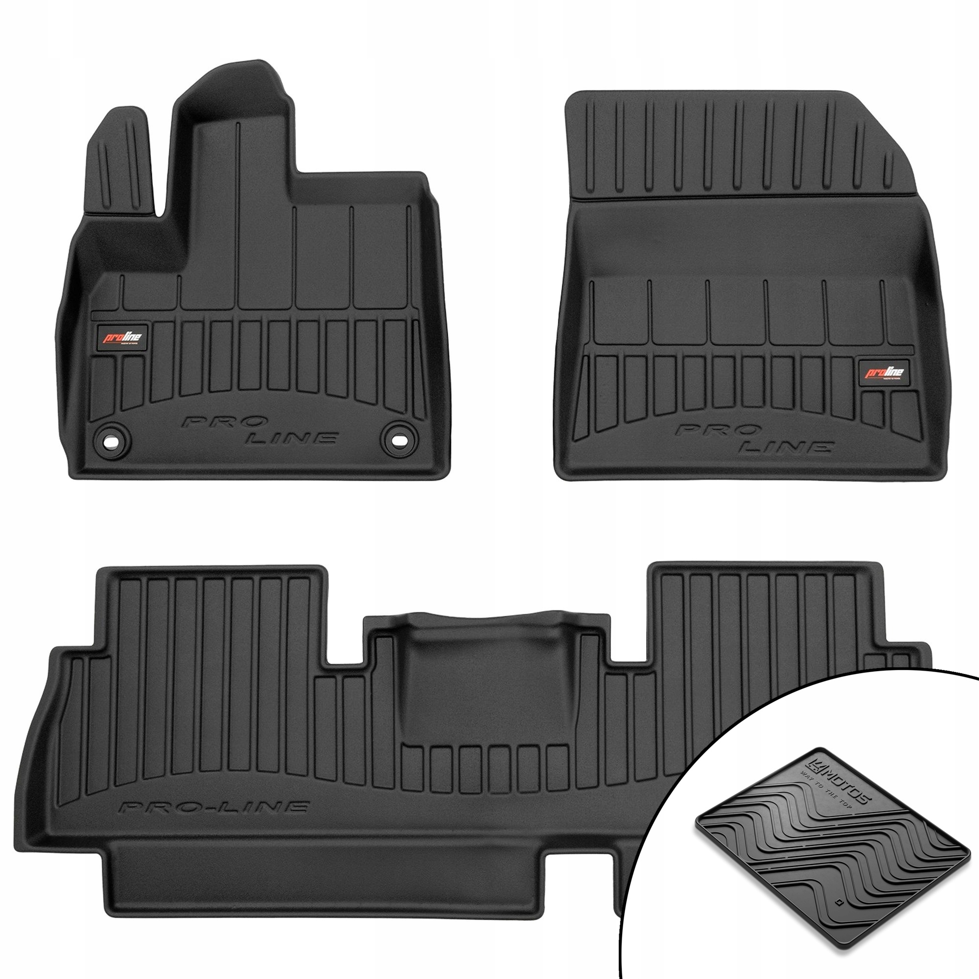 3D gumové rohože Peugeot Rifter od roku 2018 rohož zdarma