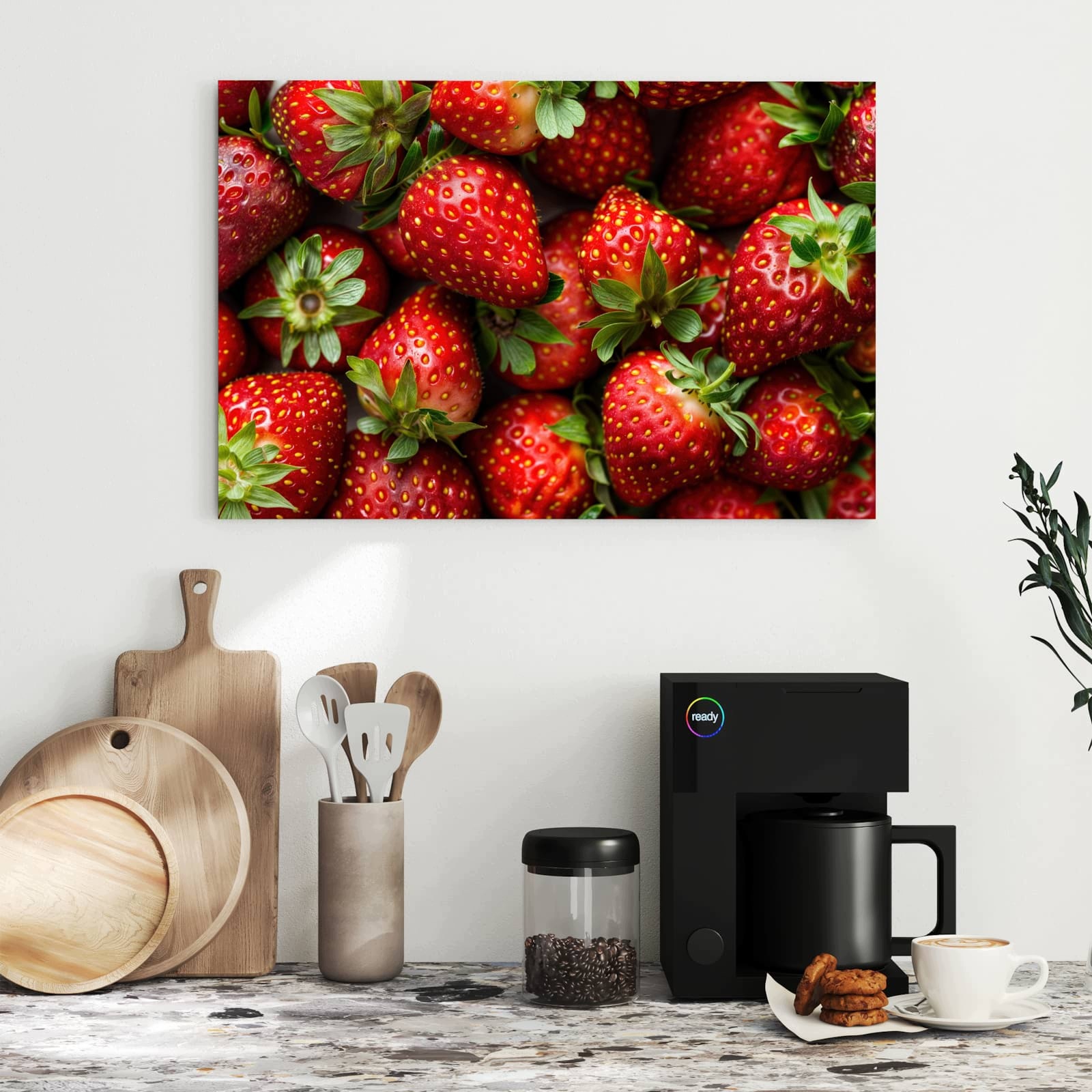 Magnetická tabule Svěží Jahody 60 × 40 cm