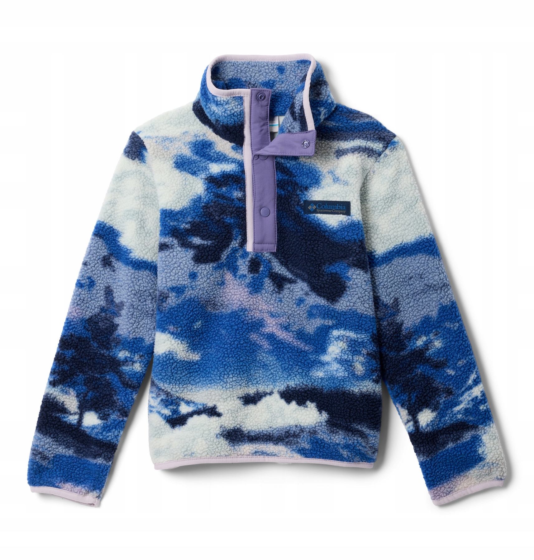 Fleecová Mikina chlapecký Columbia Helvetia II Printed modrý 2097071464 r S