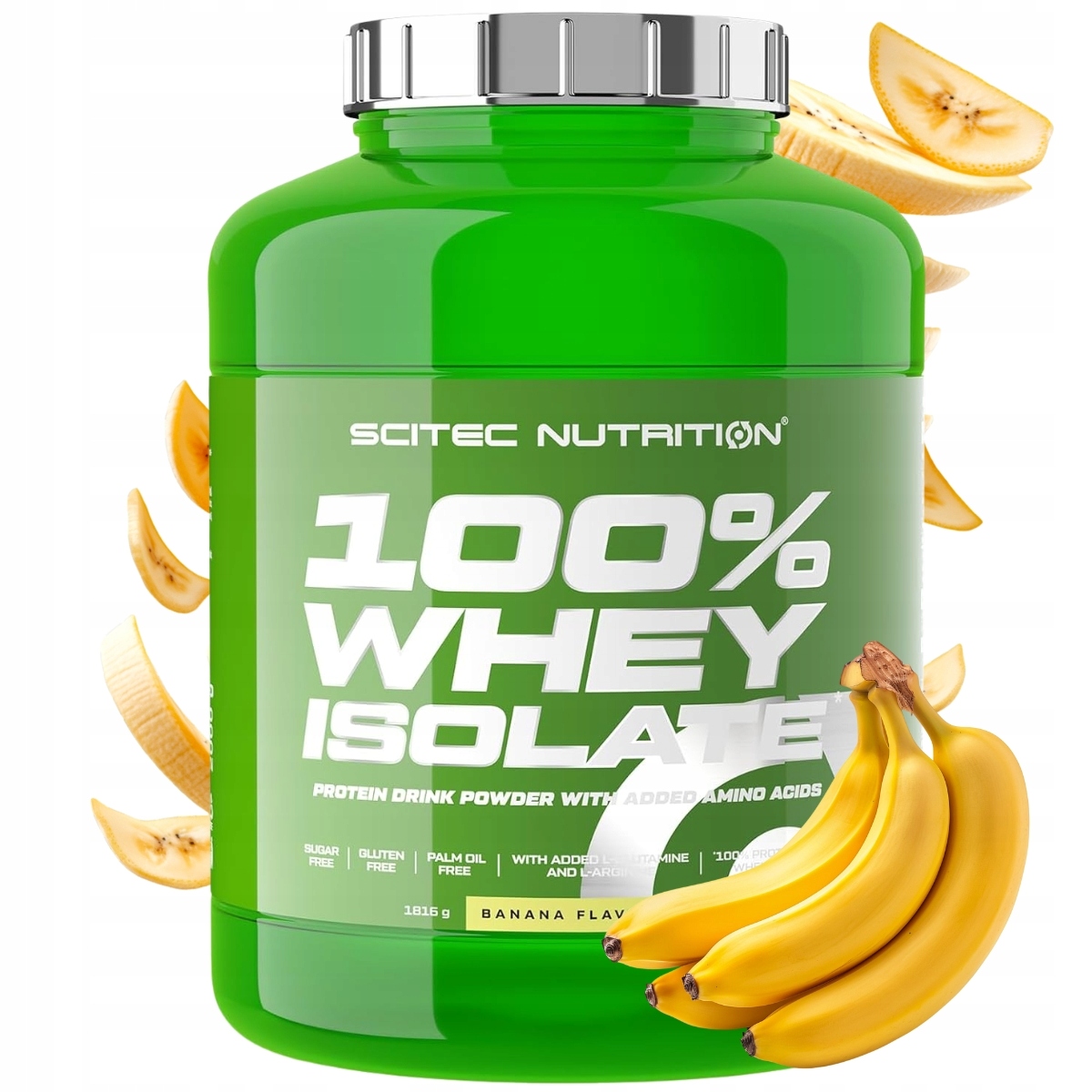 Scitec 100% Whey Isolate 1816 g Izolát Wpi Iso banánová příchuť