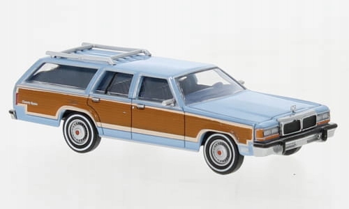 Brekina 19625 Ford Ltd Country Squire světle modrá