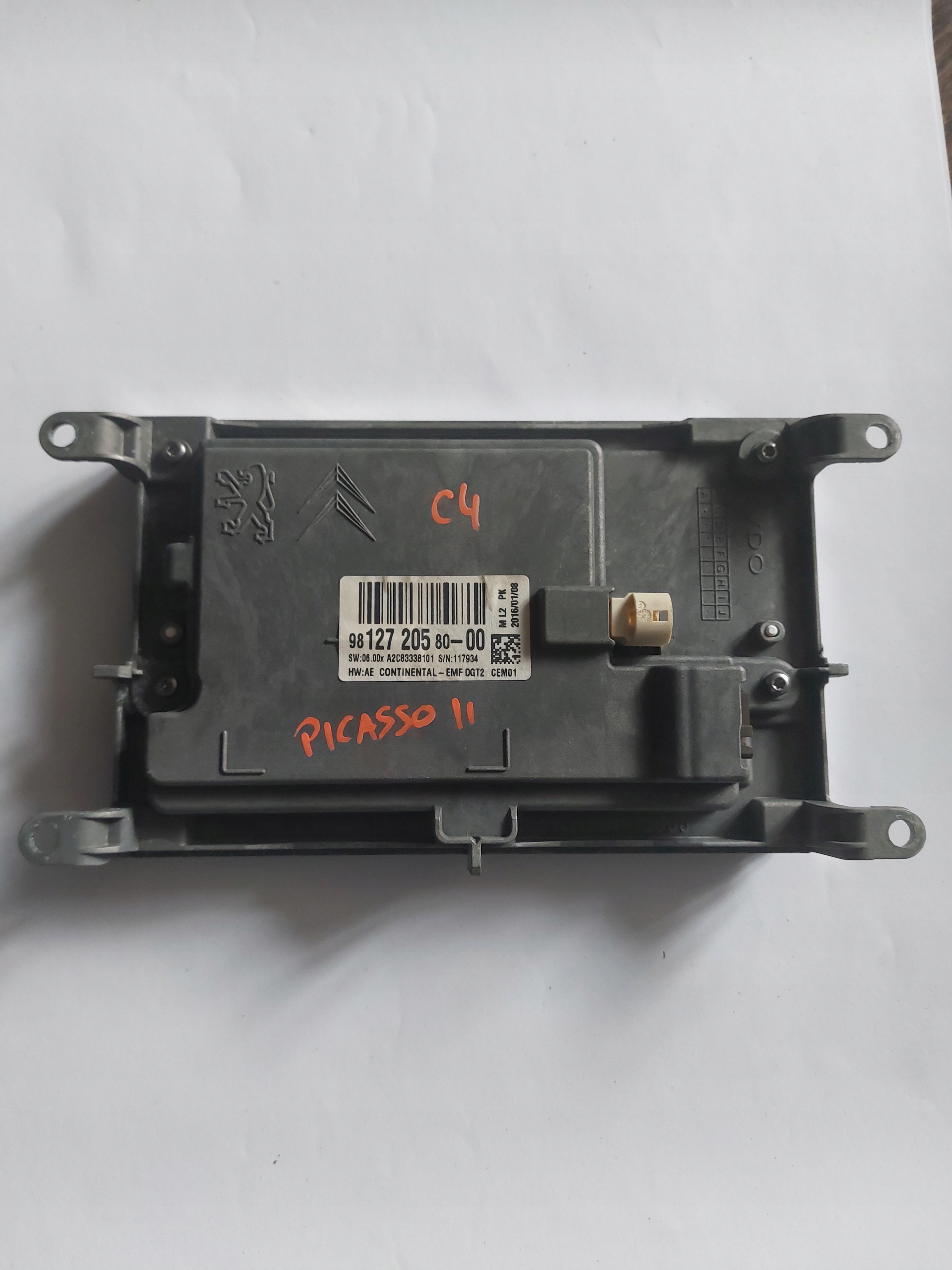 Bildschirm der Navigation C4 PICASSO II 9812720580