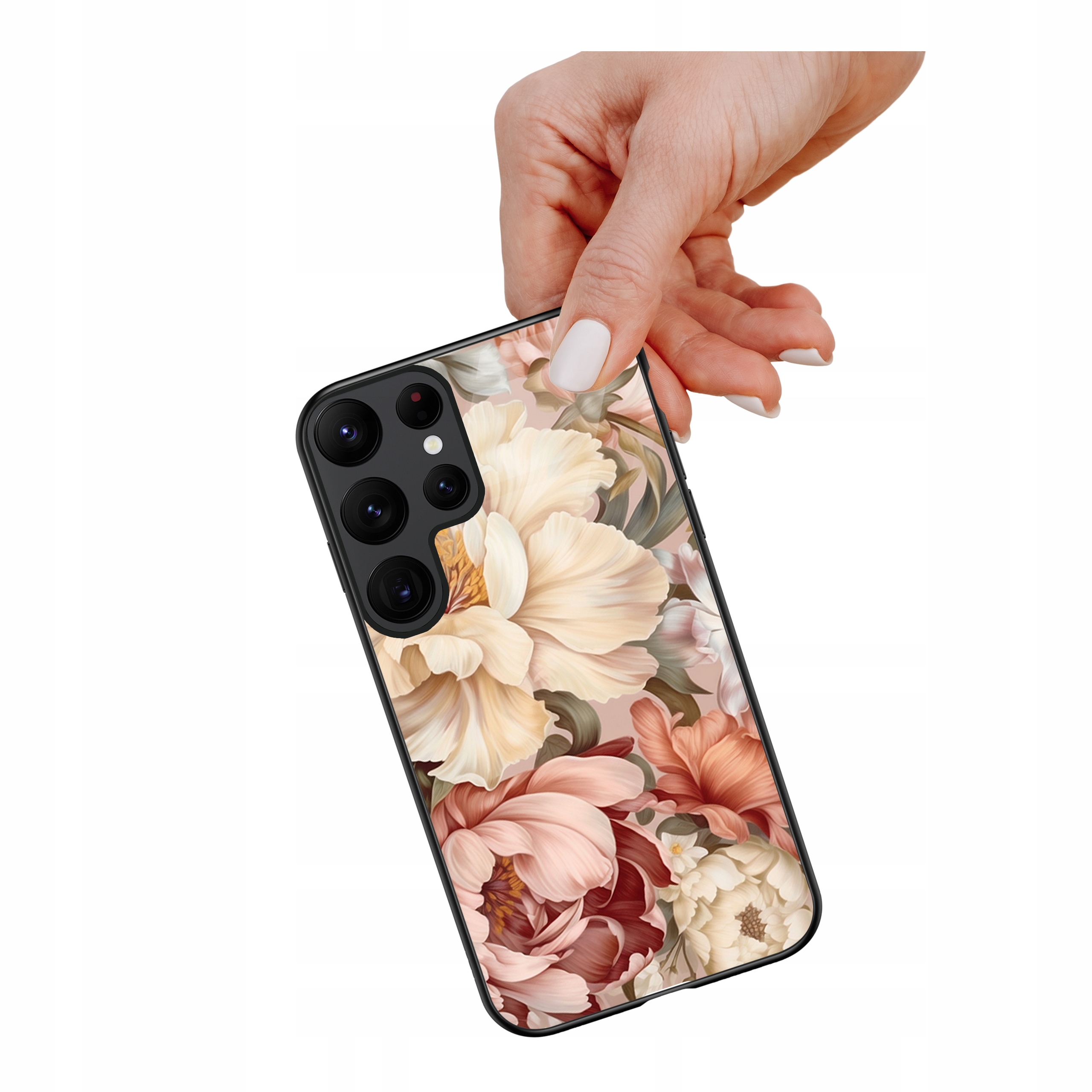 Etui szklane ceramiczne do Samsung Galaxy S24 Ultra Bukiet kwiatów