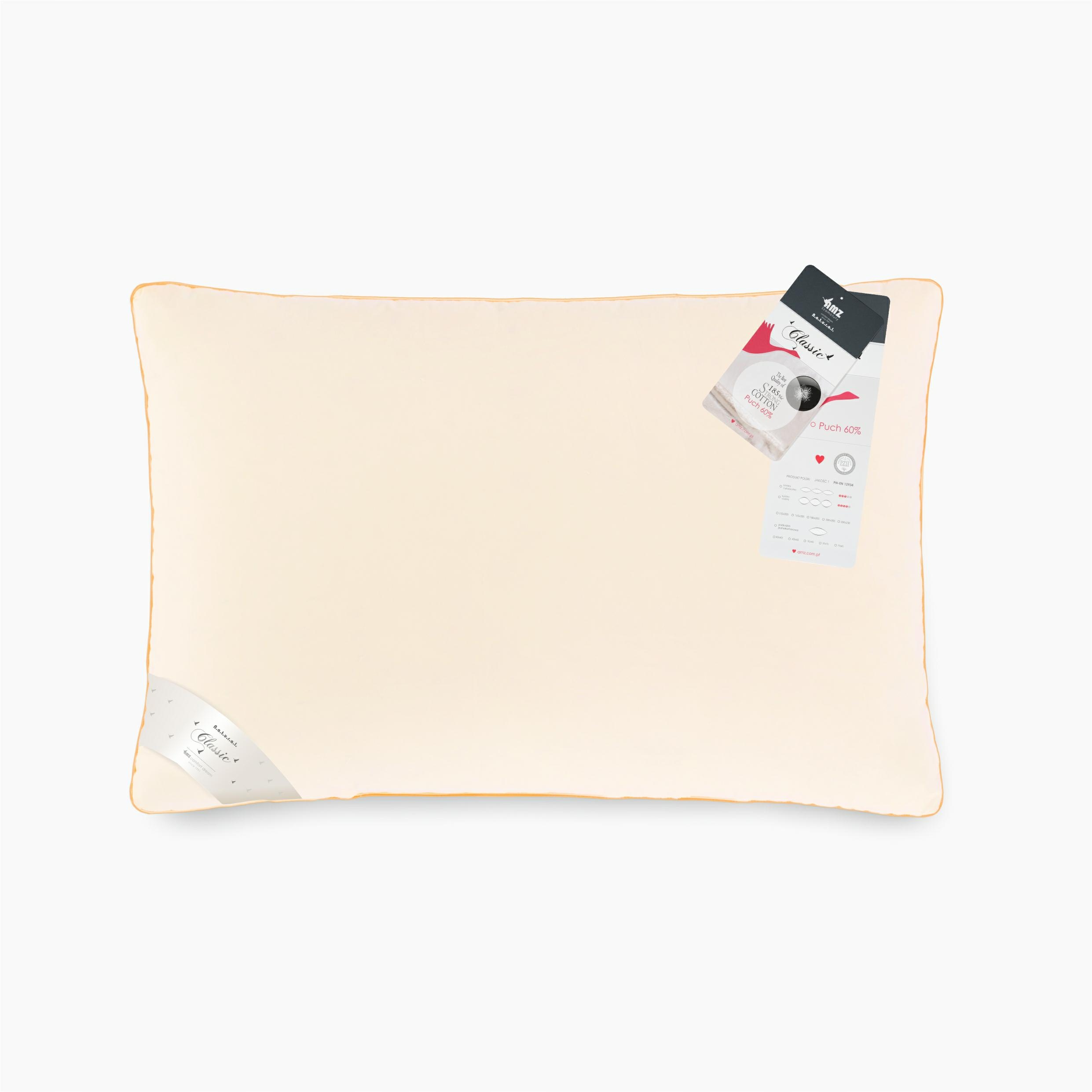 Polštář péřový 60% 50x70 Husí peří 700 g krémový
