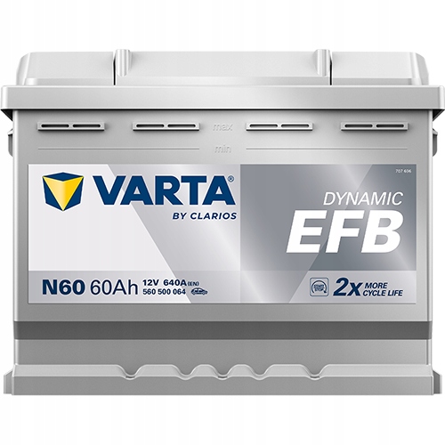 Varta N60 Blue Dynamic Efb 12V 60Ah 560500064K262 Výroba 02/2026