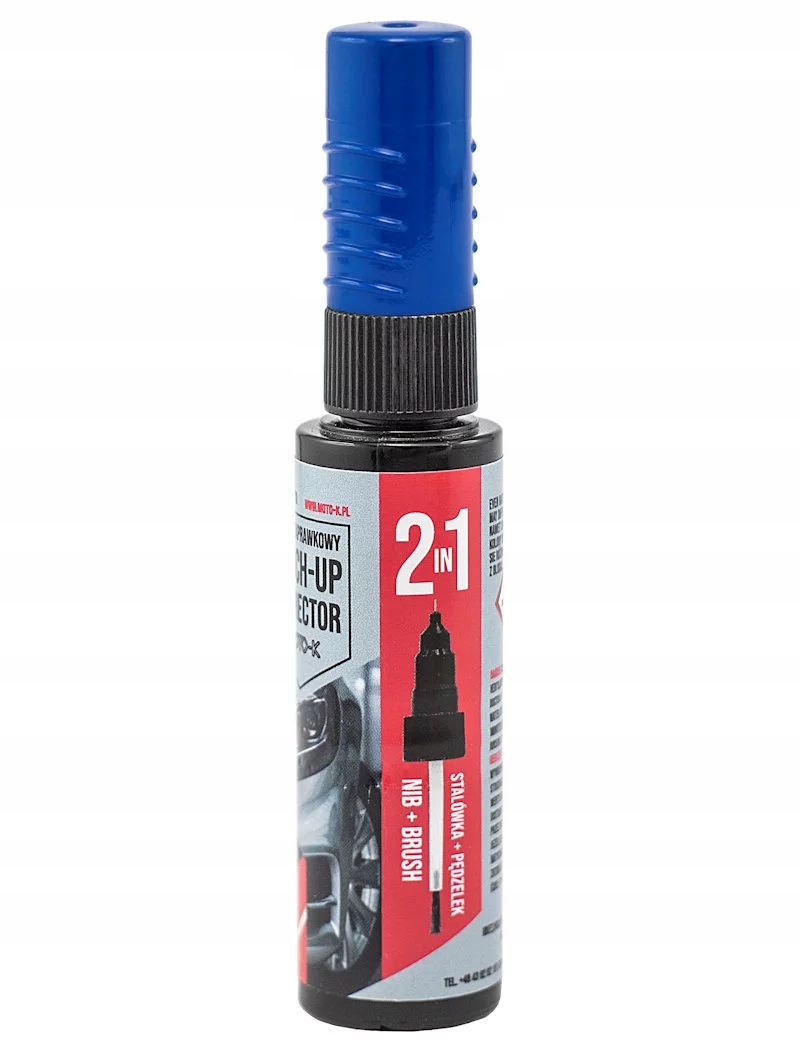 Moto-k lakier zaprawkowy zaprawka z rapidografem Niebieski Połysk 410 12ml
