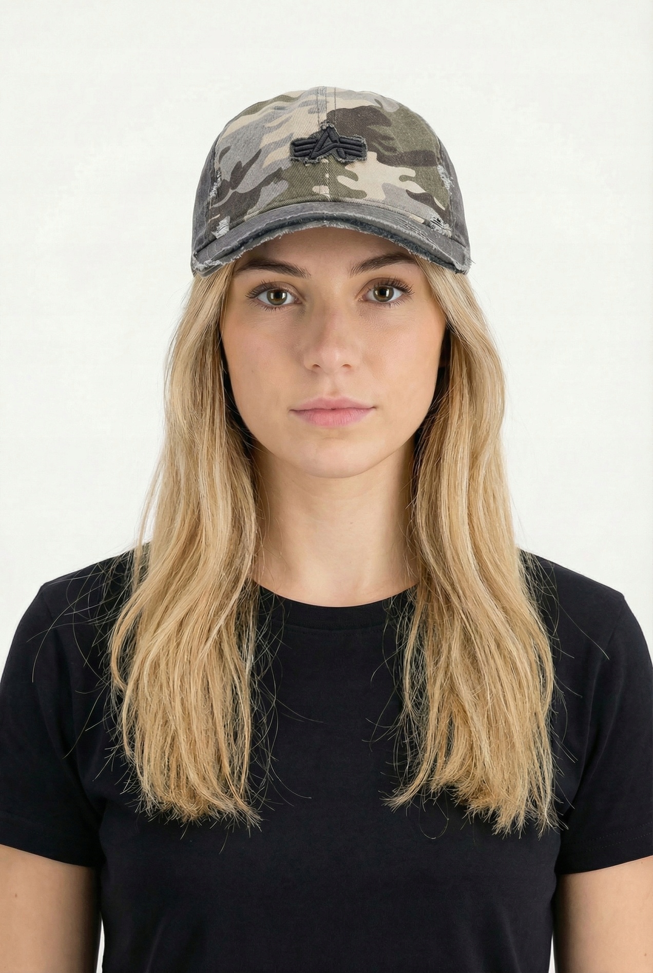 Kšiltovka Distressed Logo Camo Cap wdl camo 65