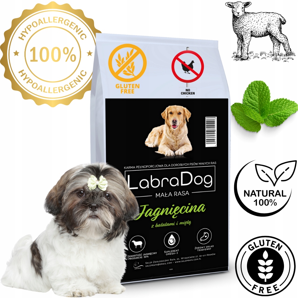 Levně LabraDog Superfood Jehněčí pro Shih tzu na slzící oči 2kg