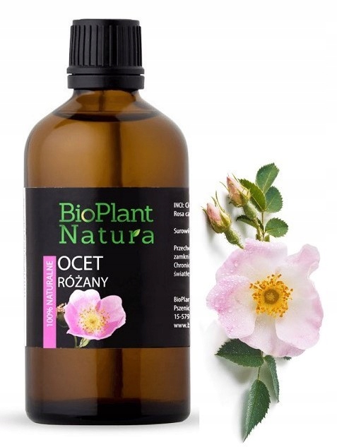 RÓŻA PŁATKI Macerat Octowy Różany (ocet ziołowy) 30ML BIOPLANT NATURA Marka inna marka