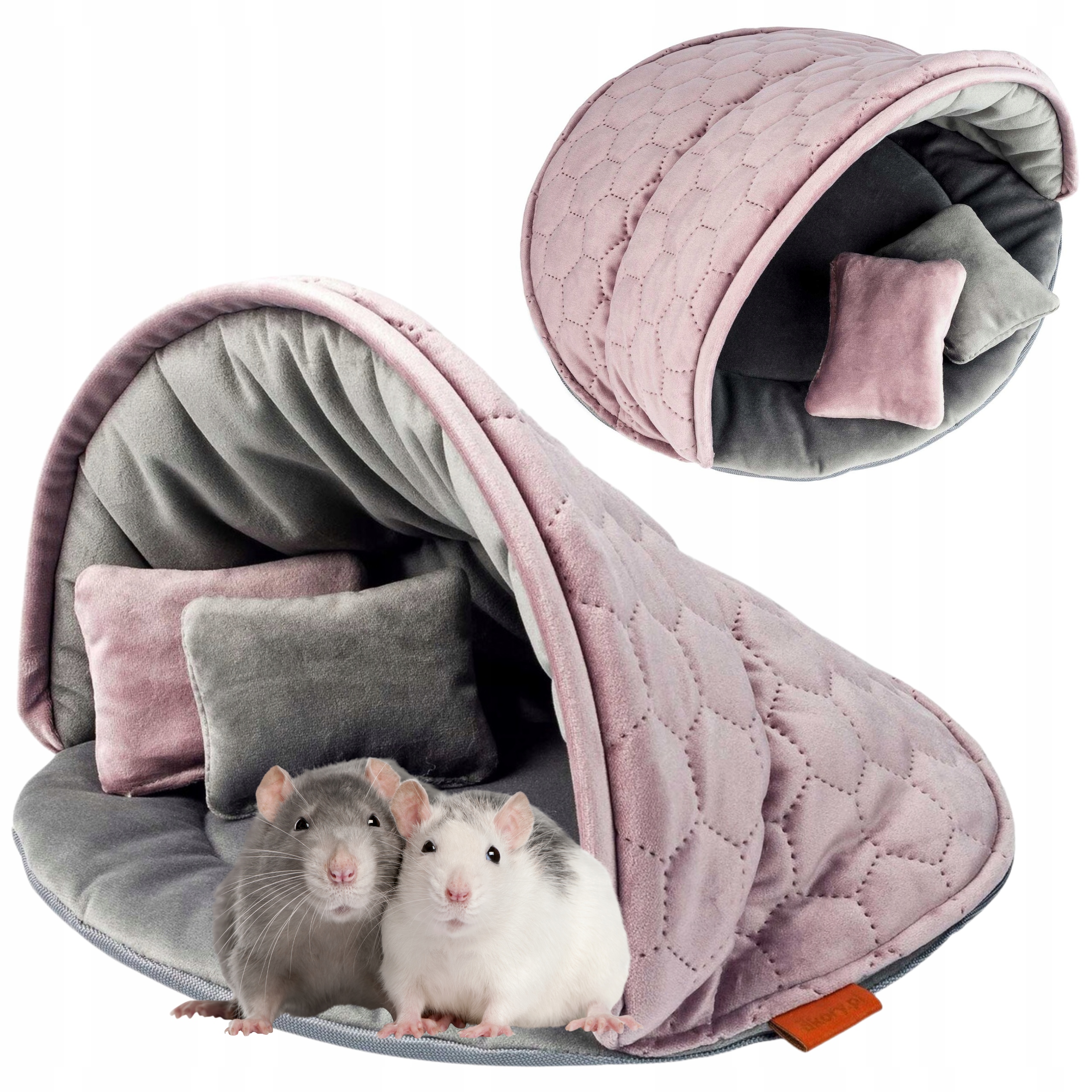 Domeček Pelíšek Velký Potah Mušle pro Hlodavce Králíka Morče 40x25cm