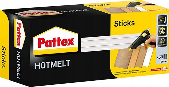 Vložka pistolí pro lepení za tepla Pattex průhledný 6 x 1 kg Henkel