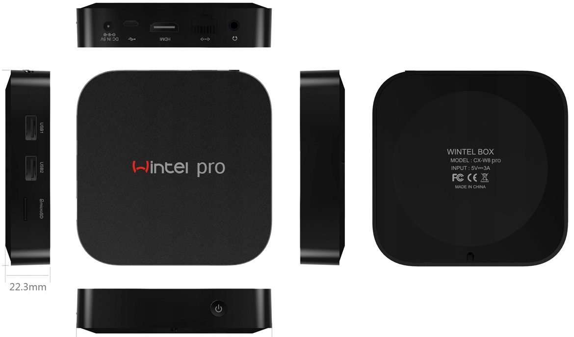 Wintel W8 PRO Z8300 2/32GB Win 10 Model W8 PRO