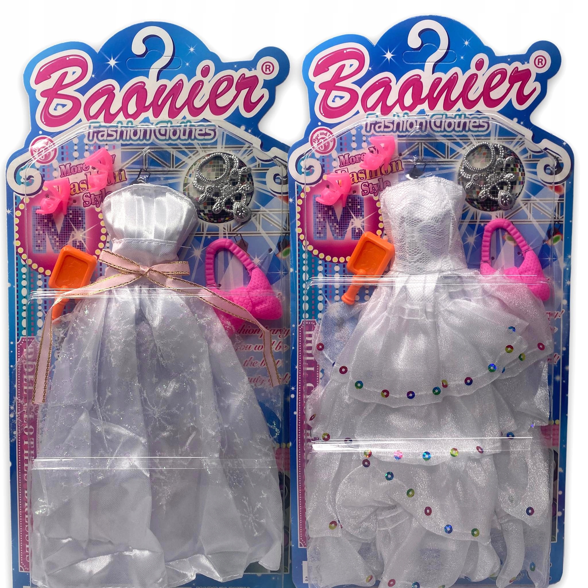 

Sukienka Ślubna Dla Lalki Barbie Balowa Biała