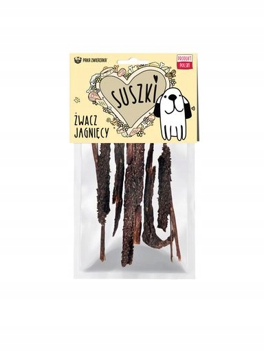 5 x Paka Zwierzaka Sušenky Jehněčí bachor 100 g