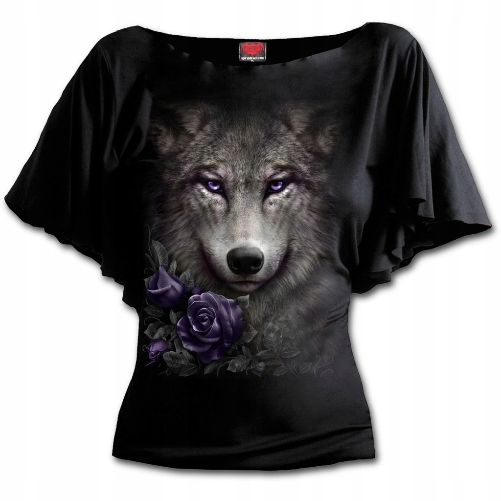 Wilk Wolf Roses dámská halenka od firmy Spiral vel XL