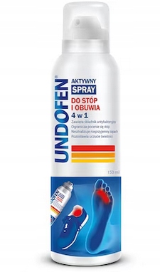 UNDOFEN Sprej na nohy a obuv 150 ml 4v1 na topánky