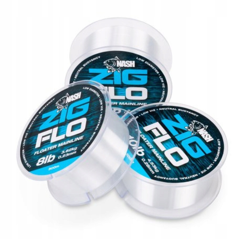 Nash Żyłka do zig riga Zig Flo 0.28mm 300m