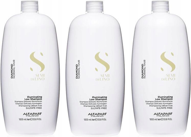 Alfaparf Semi DI Lino Diamond Illuminating Rozjasňující Šampon 3X 1 L