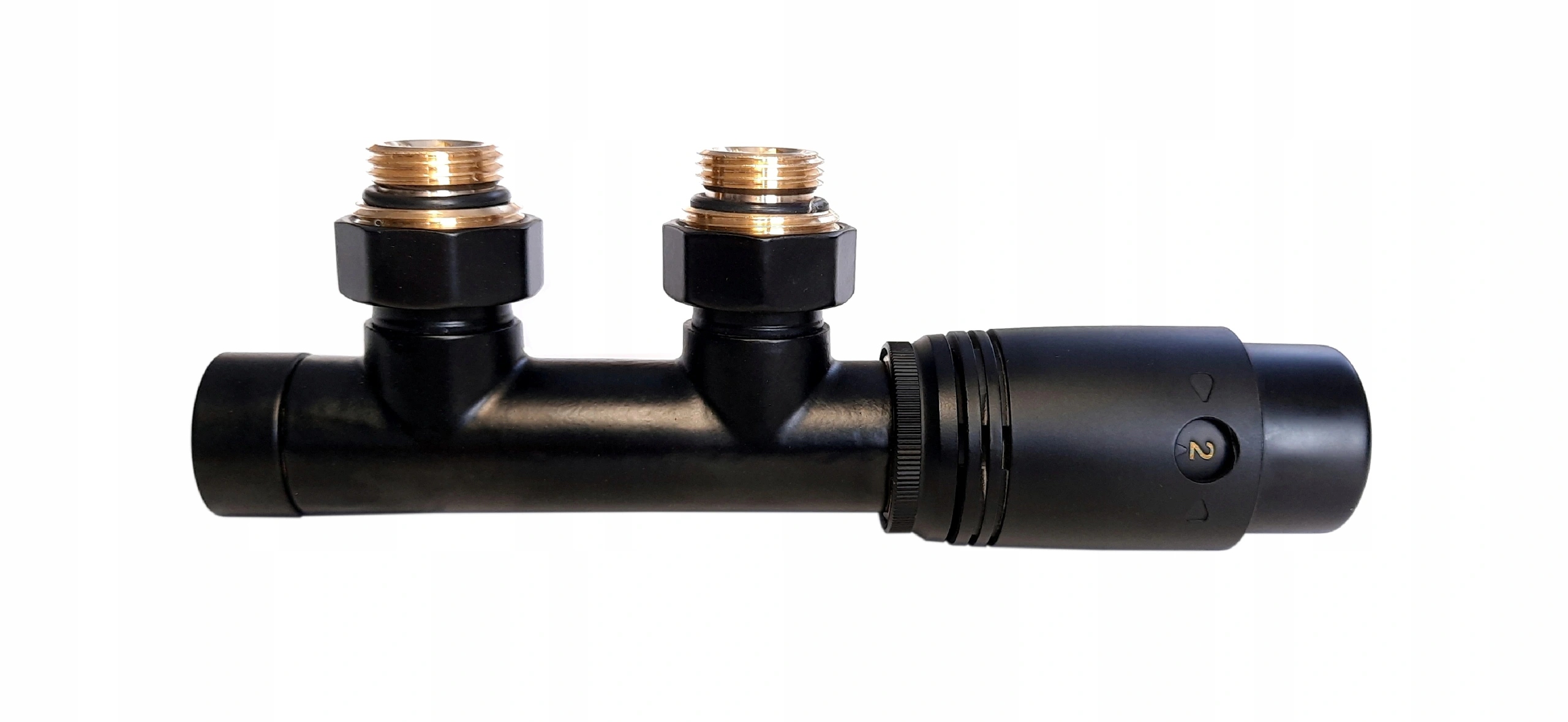 Ventil do radiátora Duoplex 50 mm Čierny