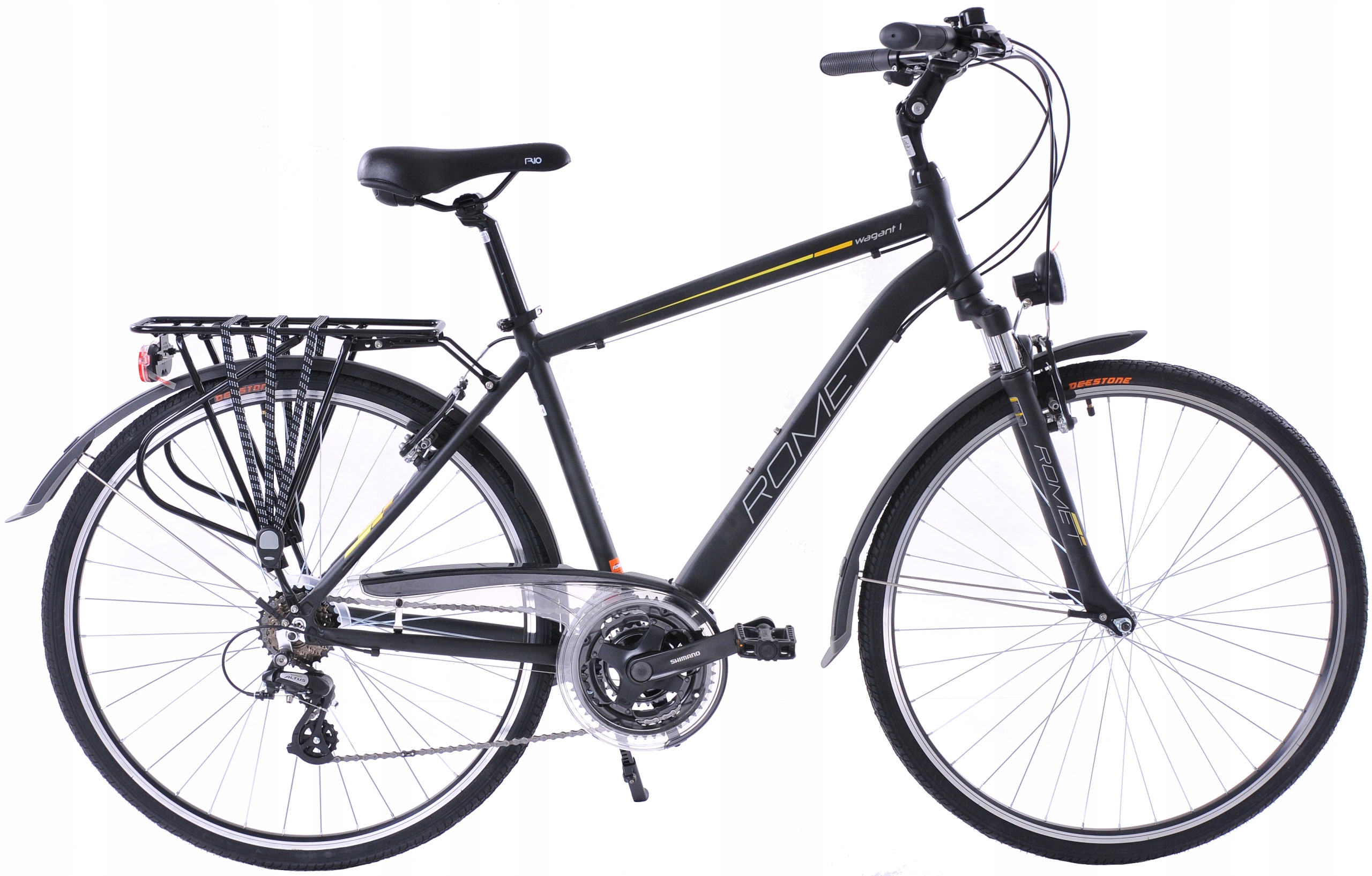 Rower trekkingowy męski Romet Wagant 1 Ltd 28 M(19) czarno-pomarańczowy