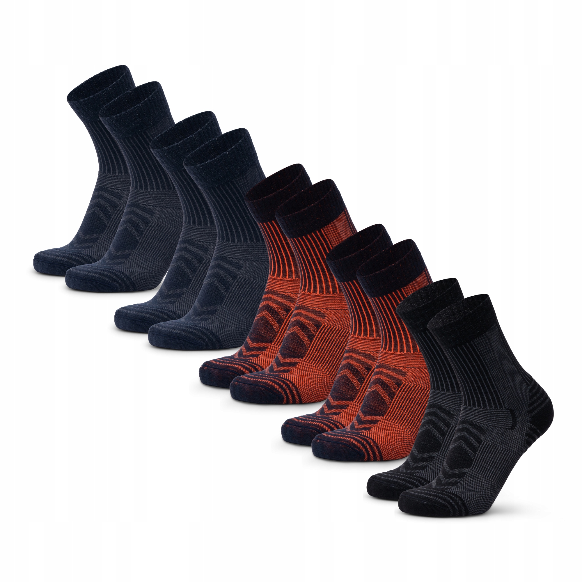Lekkie Skarpety Trekkingowe Merino Danish Endurance Turystyczne 5-pak 43-47